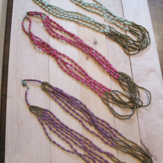 46 Strand Paperbead Necklaces